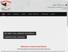 Tablet Screenshot of goldcoastelectric.com